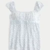 Top babydoll con lazo de satén
