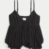 Top babydoll con tachuelas