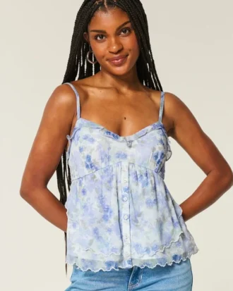 Top babydoll de gasa fácil