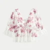Top babydoll de manga tres cuartos