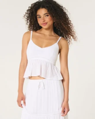 Top babydoll estilo crochet fácil