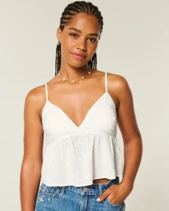 Top babydoll fácil de bordar