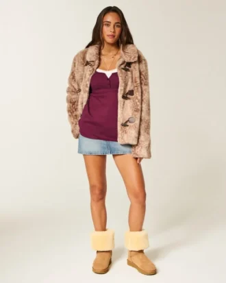 Top babydoll Henley con lazo fácil de atar