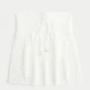 Top babydoll sin tirantes estilo crochet