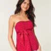 Top babydoll sin tirantes fácil de llevar