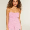 Top babydoll sin tirantes fácil de llevar
