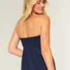 Top babydoll sin tirantes y ajustado