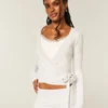 Top cruzado multiusos de punto de Gilly Hicks