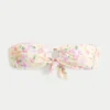 Top de bikini bandeau con anilla