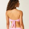 Top de bikini bandeau con anilla