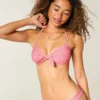 Top de bikini bandeau con lazo delantero Top de bikini bandeau con lazo delantero