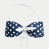 Top de bikini bandeau con lazo delantero Top de bikini bandeau con lazo delantero