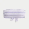Top de bikini bandeau fruncido