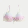 Top de bikini con aros y brillo