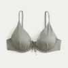 Top de bikini con aros y brillo