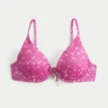 Top de bikini con aros y brillo
