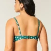 Top de bikini con aros y escote pronunciado para curvas