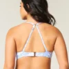 Top de bikini con aros y escote pronunciado para curvas