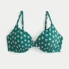 Top de bikini con aros y escote pronunciado para curvas