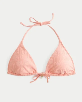 Top de bikini multivía Jacquard