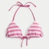Top de bikini reversible con triángulos