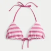 Top de bikini reversible con triángulos