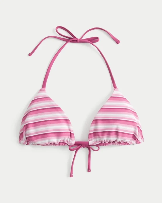 Top de bikini reversible con triángulos
