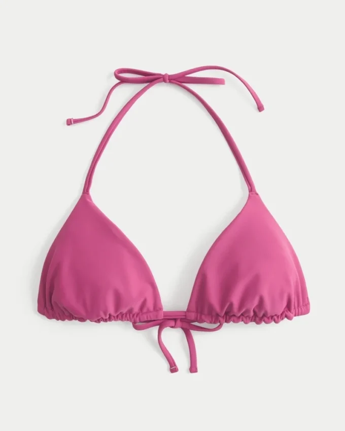 Top de bikini reversible con triángulos