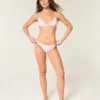 Top de bikini triangular adornado