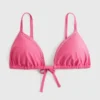Top de bikini triangular adornado