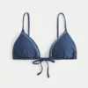 Top de bikini triangular adornado