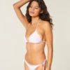 Top de bikini triangular con cuello halter Spring Break