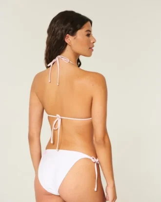 Top de bikini triangular con cuello halter Spring Break