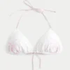 Top de bikini triangular con cuello halter Spring Break
