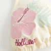 Top de bikini triangular con cuello halter y estampado Spring Break