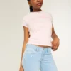 Vaqueros bootcut de talle bajo con bordado de estrellas