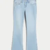 Vaqueros bootcut de talle bajo con bordado de estrellas