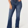 Vaqueros bootcut de talle medio y lavado medio