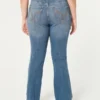 Vaqueros bootcut de talle medio y lavado medio