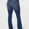 Vaqueros bootcut de talle medio y lavado medio