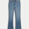 Vaqueros bootcut de talle medio y lavado medio