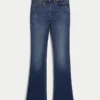 Vaqueros bootcut de talle medio y lavado medio