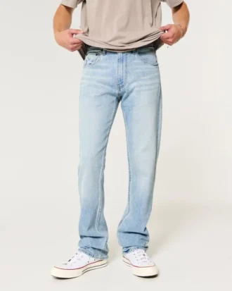 Vaqueros bootcut lavado claro