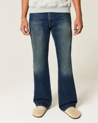 Vaqueros bootcut relajados de lavado oscuro