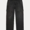 Vaqueros cargo holgados lavados en negro Vaqueros cargo holgados lavados en negro