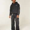 Vaqueros cargo superbaggy lavados en negro