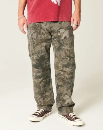 Vaqueros holgados de camuflaje para pintor