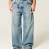 Vaqueros superbaggy de lavado medio