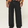 Vaqueros superbaggy lavados en negro