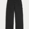 Vaqueros superbaggy lavados en negro
